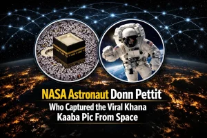 NASA Astronaut Captures a Rare View of the Kaaba Glowing from Space